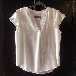 Calvin Klein ivory blouse